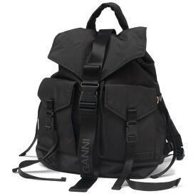 GANNI ガニー リサイクルテックバックパック リュック レディース Recycled Tech Backpack BLACK 099 A4755
