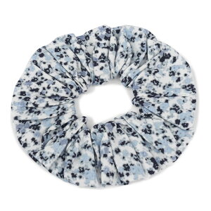 GANNI �K�j�[ �V���V�� �X�͌� Printed Cotton Scrunchie Glacier Lake 561 A6059