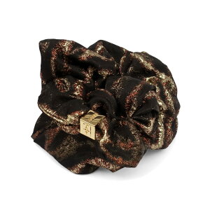 GANNI �K�j�[ ���^���b�N�v�����g �V���V�� �w�A�A�N�Z�T���[ Metallic Cloque Scrunchie B3020039