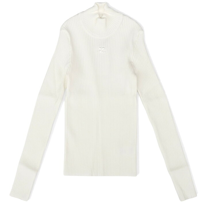 楽天市場】COURREGES クレージュ リブニットモックネックセーター  