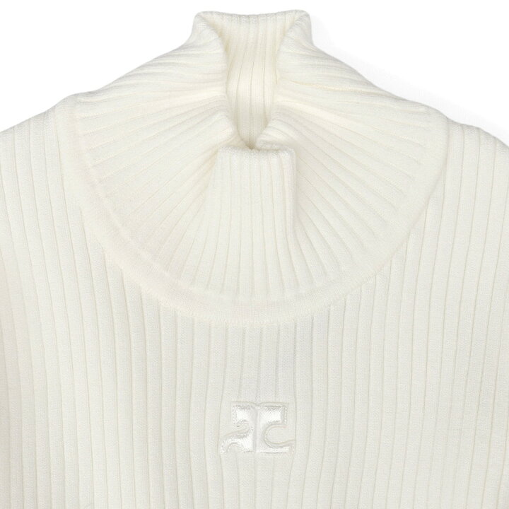 楽天市場】COURREGES クレージュ リブニットモックネックセーター 