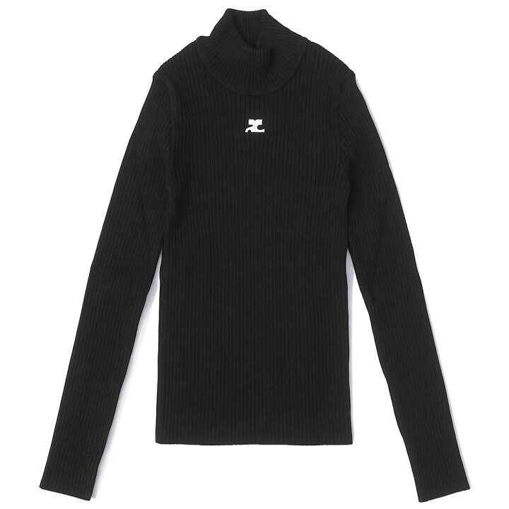 楽天市場】COURREGES クレージュ リブニットモックネックセーター  