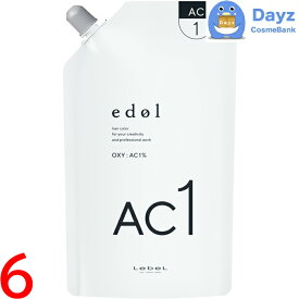 ルベル エドル オキシ 【　AC1%　】 1000mL　6点セット　｜　医薬部外品 / 第二剤 【SKR】