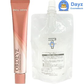 ミルボン オルディーブ カラー ベーシックトーン　シースルーアクア 【　8-sAQ　】 80g　デベロッパー(オキシ) 6% 100mL セット　｜　ヘアカラー 第一剤 第二剤 / 医薬部外品