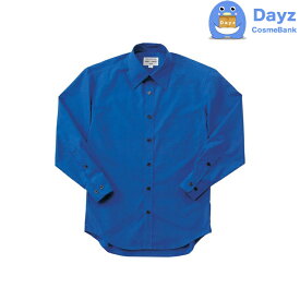 チトセ カラーシャツ 3Lサイズ　ブルー　長袖　LIVIMODE EP5962　ユニホーム ユニフォーム オシャレ シャツ　ユニセックス 男女兼用