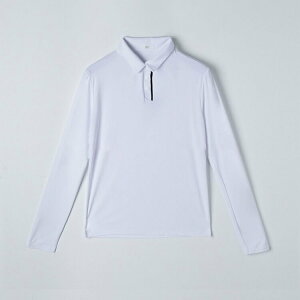 ゴルフウェア レディース 韓国 ポロシャツ 長袖 Tシャツ トップス バイカラー シンプル 無地 おしゃれ ゴルフ ゴルフウエア ウエア 秋 春 スポーツウェア 黒 白 ベージュ