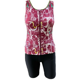 WN-425211 npフィットネス水着スナップ付きセパレート上下セット総裏地女性用サイズ/7号〜19号メーカー取り寄せ受注後在庫の有無連絡します。