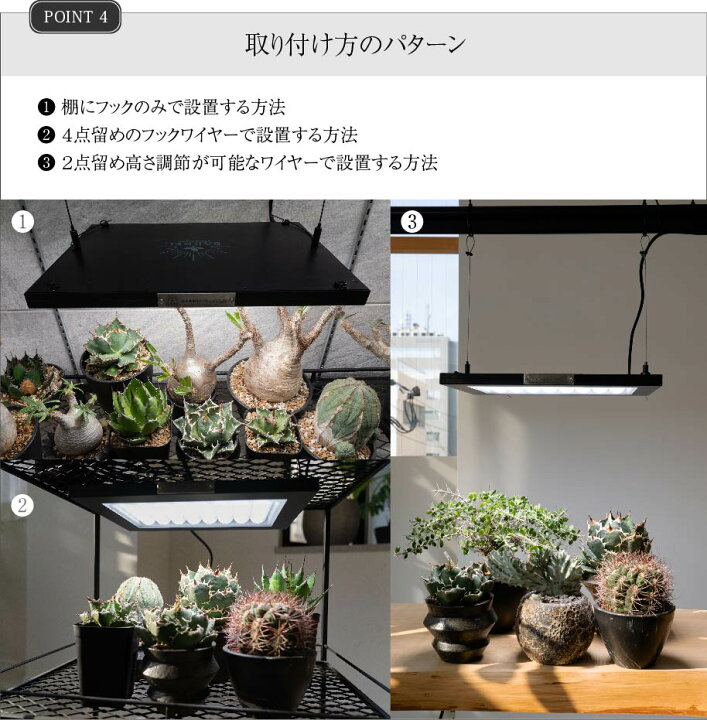 楽天市場】【3年保証】BARREL 植物育成 LED パネルライト【ROKI‐350 