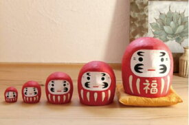 はりこーシカ だるま (5色　赤)《ギフト》《インテリア雑貨》（張り子）☆開運☆癒し☆お土産☆縁起☆