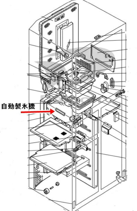 楽天市場】【純正品・新品】三菱 M20LA0350 冷蔵庫用自動製氷機 : い 