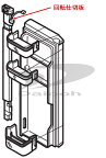 三菱 M20TW8050 冷蔵庫冷蔵室ドア用回転仕切板※画像矢印部分です