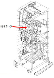 三菱 M20TW8520 冷蔵庫【MR-E47S/MR-E52S/MR-E57S/MR-E62S/MR-EX57S/MR-EX62S】用給水タンク