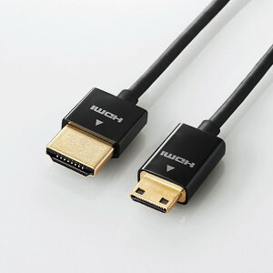 ELECOM@DGW-HD14SSM20BK@fWJpHDMIP[u/X[p[X/Ver.1.4/mini/2.0m/ubN