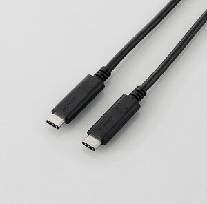 ELECOM@U2C-CC5P05NBK@USB2.0P[u/C-C^Cv/Fؕi/USB Power DeliveryΉ/5Ao/0.5m/ubN