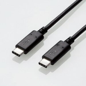 ELECOM@U2C-CC5P10NBK@USB2.0P[u/C-C^Cv/Fؕi/USB Power DeliveryΉ/5Ao/1.0m/ubN