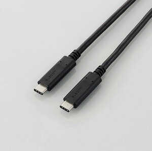ELECOM@U2C-CC5P40NBK@USB2.0P[u/C-C^Cv/Fؕi/USB Power DeliveryΉ/5Ao/4.0m/ubN