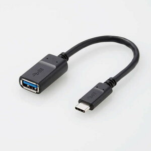 ELECOM@USB3-AFCM01NBK@USB3.1P[u/Gen1/C-AX^Cv/Fؕi/0.15m/ubN