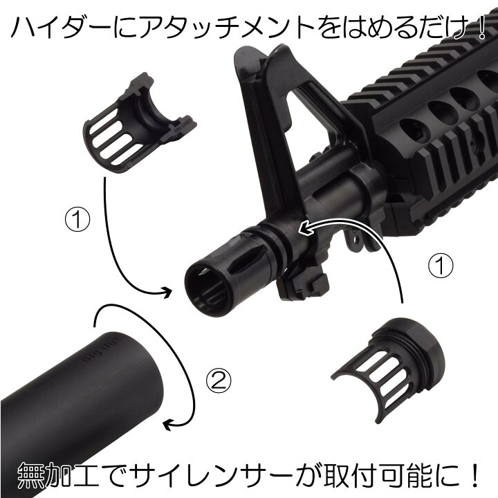 楽天市場】DCI Guns ハイダーアタッチサイレンサー ID28 東京マルイ 