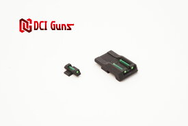 DCI Guns 東京マルイ ハイキャパ5.1用集光サイト iM（リア、フロントセット） エアガン エアーガン ガスガン ブローバック カスタム サバゲー サバイバルゲーム ファイバー 集光チューブ