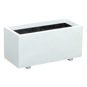 ホワイトプランター (底面穴あき加工済み) W-100ガタ ホワイト 10号鉢×3個 ヤマト