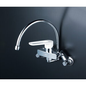 KVK MSK110KRG スワンパイプ シングル混合栓 MSK110KRG KVK