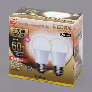 LED�d�� E26 �S����2P LDA8L-G/W-6T52P �d���F 60�`����(810lm) �A�C���X�I�[���}