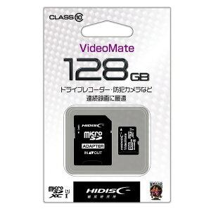 VideoMate microSDXCJ[h 128GB Class10 UHS-1Ή HDMCSDH128GCL10VM HIDISC