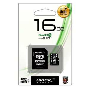 f[^T[rXt microSDHCJ[h 16GB HDMCSDH16GCL10DS HIDISC
