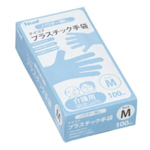 テイコブ プラスチック手袋 M 100枚 M TacaoF