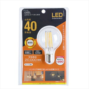 LEDd tBgۋ E17 40` dF LDA4L-E17 C6/LBG5 OHM