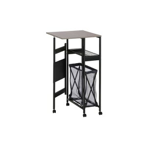 天板付きランドリーワゴン TLAW-B220 ブラック バスケット付 スリムタイプ アイリスオーヤマ