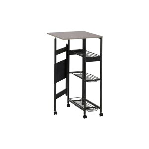 天板付きランドリーワゴン TLAW-R220 ブラック ワイヤーラック付 スリムタイプ アイリスオーヤマ