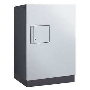 集合住宅用 宅配ボックス 機械式プッシュボタン錠 TBX-F1型 TBX-F1S-GM 本体:ダークグレー 扉:シルバーメタリック H540 1ボックス ダイケン