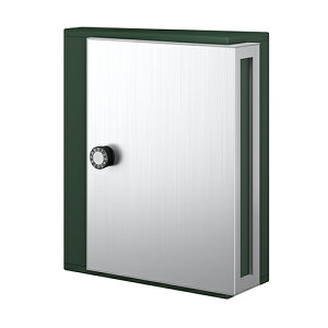 デザインポスト KS-MB31SN-L-DGR ダークグリーン W340×H400×D148 ナスタ(株)