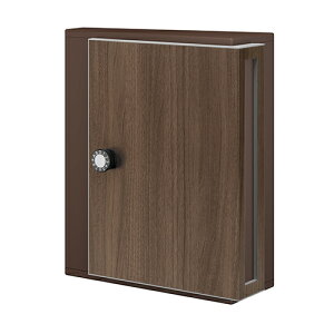 デザインポスト KS-MB31SN-L-DB-WN ダークブラウン×ウォールナット W340×H400×D148 ナスタ(株)