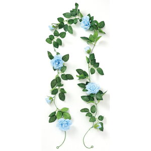 フェイクグリーン ガーランド バラ 75215 青 アーテック フェイクグリーン 観葉植物 造花 リアル インテリア 新生活 ギフト プレゼント お祝い 開業 開院 開店 新築 引越し 移転 おしゃれ 室内