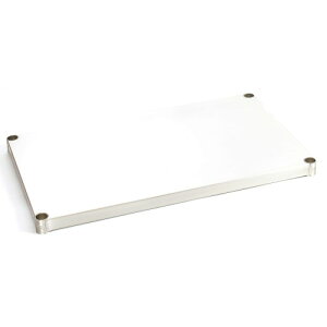 プレミアムソリッドシェルフ 7645 スリーブ付 SSM7645-SO シルバー 幅76×奥行46×高さ4cm ルミナス レギュラー/スチールラック/メタルラック/メタルシェルフ/ステンレス