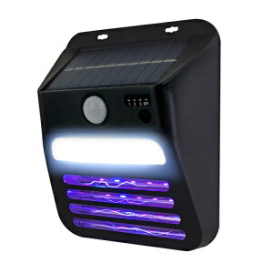 電撃殺虫ソーラーセンサーライト DLS-WL007IK DAISHIN ソーラーライト 電撃殺虫ライト ウォールライト 防犯ライト 殺虫器 ガーデンライト 防雨 屋外 庭