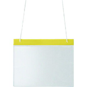 ポケット式役割ホルダー 黄 塩ビ 250×314 831692 ユニット 作業服 安全ベスト