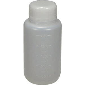 PEボトル丸型広口瓶(ポリエチレン製)250mL TB250L 250ml TRUSCO ボトル・容器 ボトル