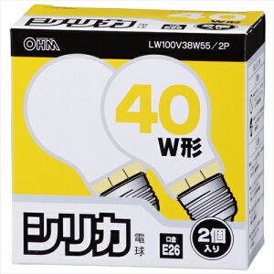 ���M�� E26/40W �V���J 2�� LW100V38W55/2P OHM �V���J�d�� 40W ���M�d�� �I�[���d�@ E26 ���� ohm �d���F 100V