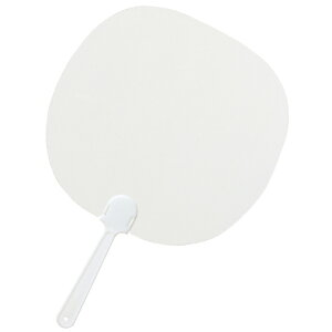 透明うちわ 白柄 18333 アーテック