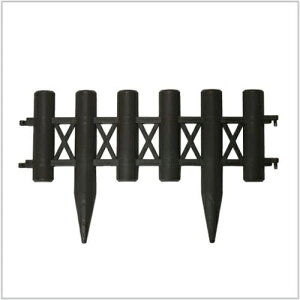 ウッドプラフェンス ブラウン 安全興業 園芸用品 ガーデニング ガーデニング用品 ガーデンフェンス 花壇