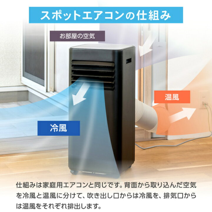 楽天市場】スポットエアコン(5-9畳用) MSC-MT23-BK MAXZEN エアコン 