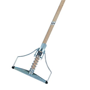 鉄板スプリングモップ 木柄 24012 八ツ矢 フローリング 床 モップ 掃除 掃除道具 清掃用品 フロアワイパー