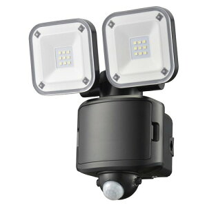 防犯センサーライト 乾電池式 LS-B65W2 2灯 monban センサーライト 防犯 電池式 フラッシュ