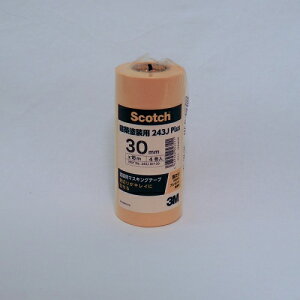 243Jマスキング 30mmX18m 4巻入り 243JDIY30 3M マスキングテープ 作業用 パック入り