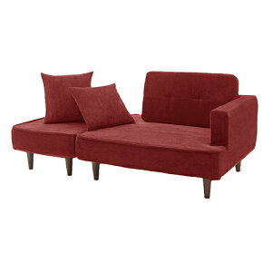 コンパクト カウチ ソファ「NAP」 A969p-682RE レッド ヴィンテージ セルタン 二人掛け ソファー 背もたれ ポケットコイル おしゃれ 2人用 一人暮らし 一人掛け ワンルーム