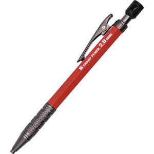 朱雀 建築用シャープペンシル2.0本体 赤 500R 祥碩堂 測量用品 建築用筆記具