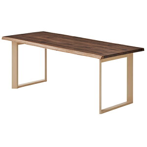 ダイニングテーブル 耳付き風なぐり加工 ビルズ 460350 ウォールナット天板/ホワイト脚 幅180cm 関家具 食卓 無垢 一枚板 耳 ライブエッジ なぐり モダン ナチュラル ウォールナット ウォルナッ